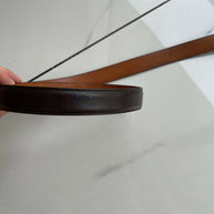 Ralph Lauren Duel Horse Head Buckle brown/silver belt