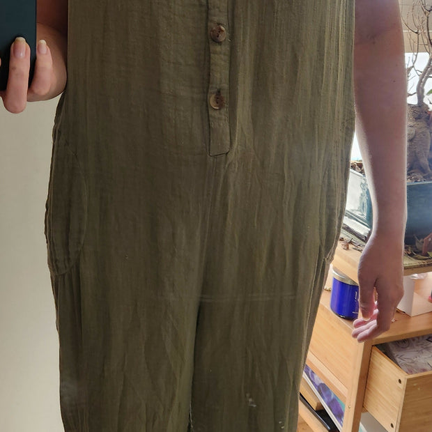 Old Navy Olive Green Jumpsuit