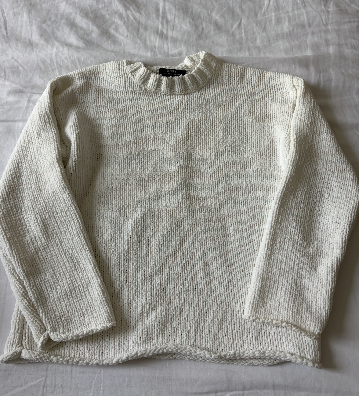 Cozy White Knit Sweater