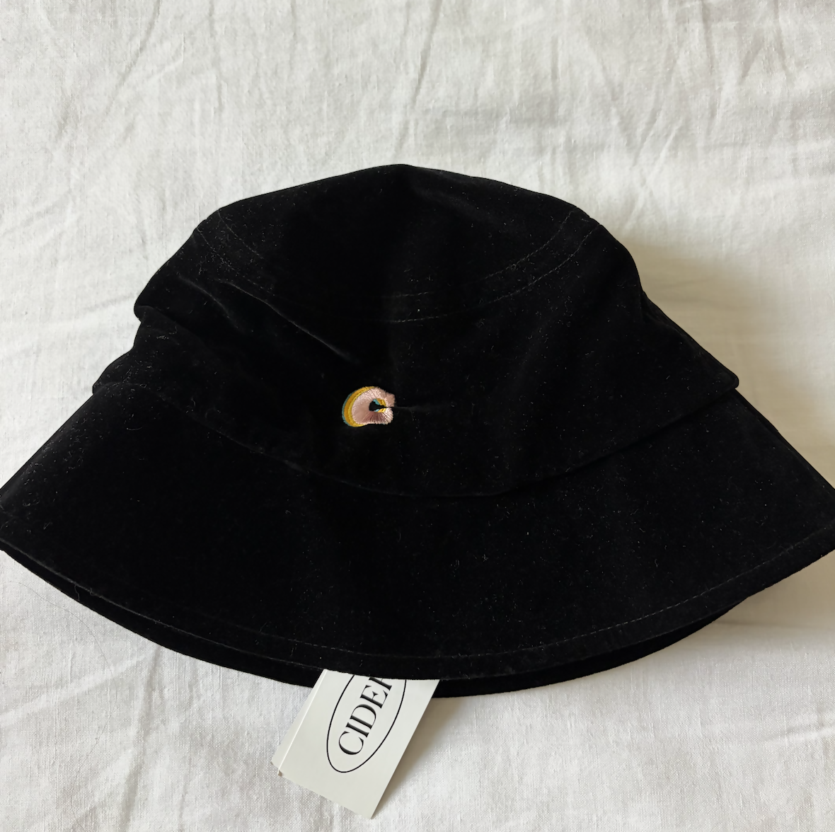 Black Velvet Bucket Hat