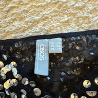 Black Sequin Mesh Cami (ASOS) UK8 / EU36 / US4