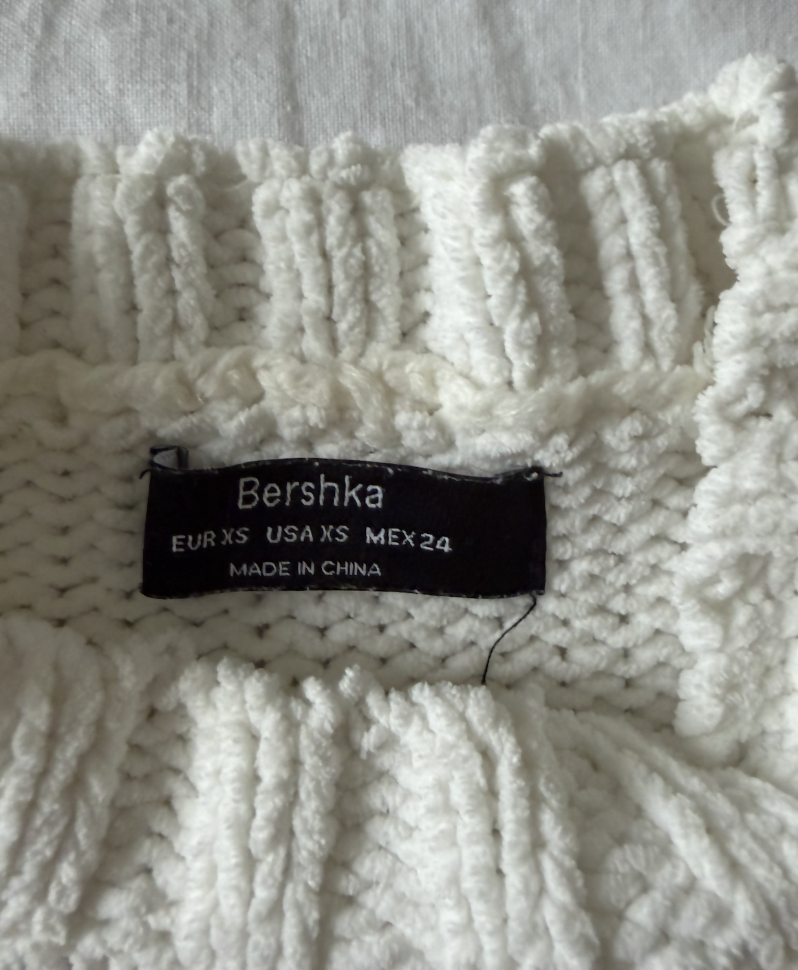 Cozy White Knit Sweater