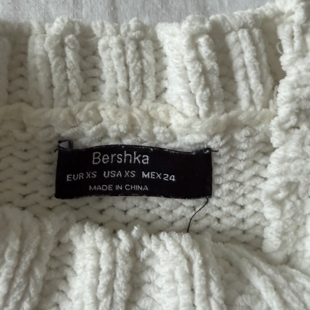 Cozy White Knit Sweater