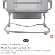 Mastela automatic baby swing craddle/cot