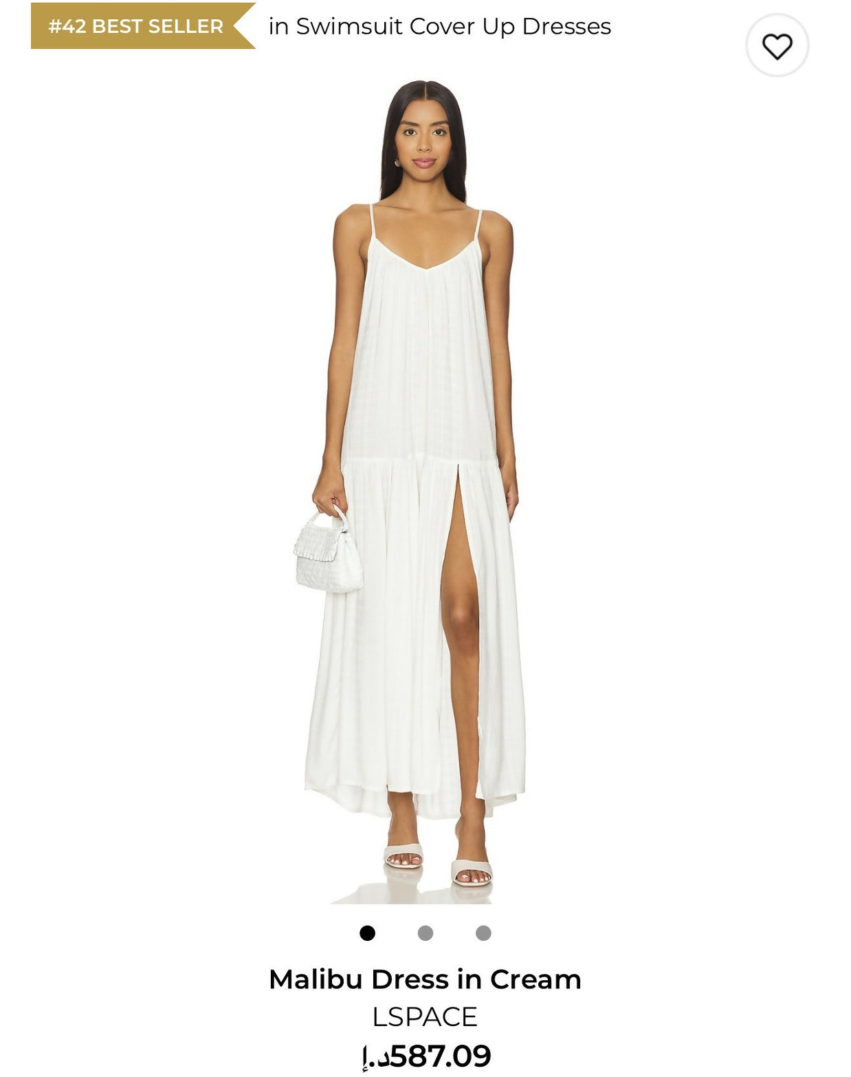 LSpace Malibu Dress in Cream | Size S/M