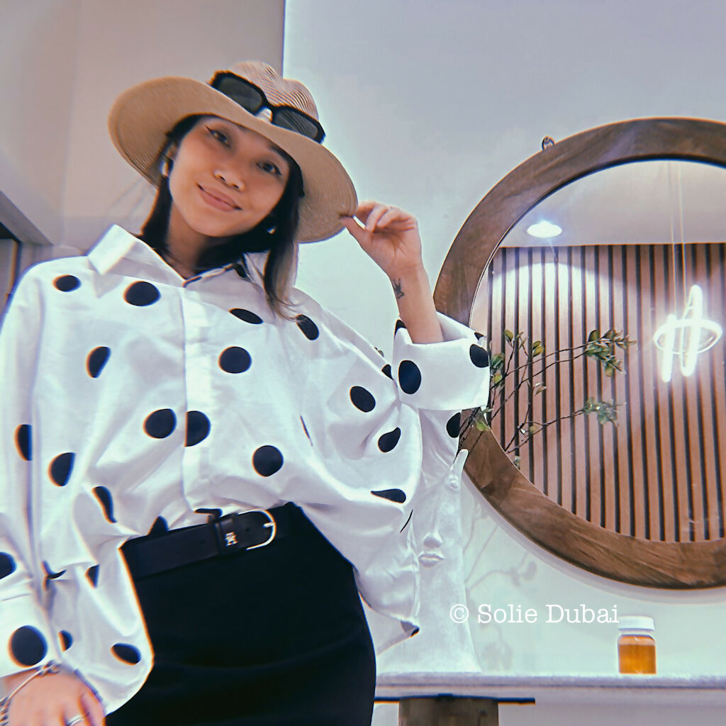 🖤 Polka Dot Batwing Shirt – Chic & Edgy Style 🖤
