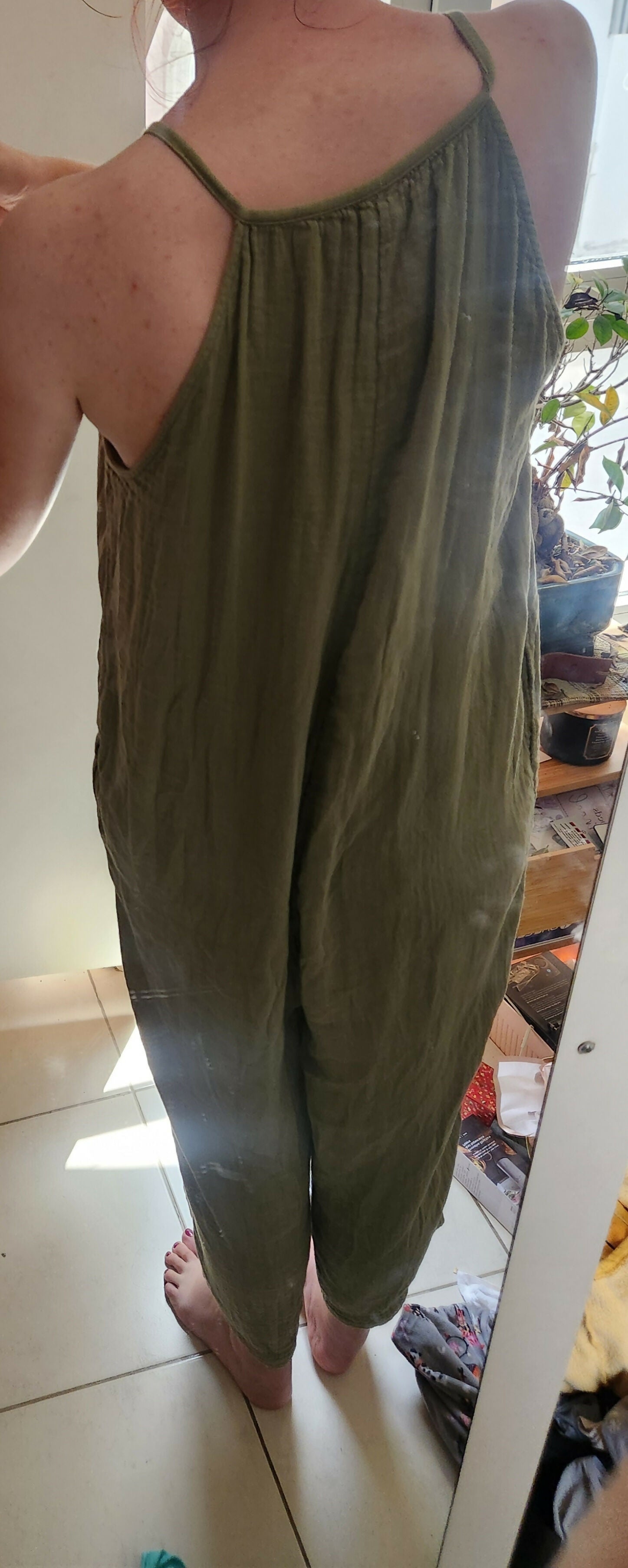 Old Navy Olive Green Jumpsuit