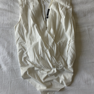 Zara White Bodysuit Top