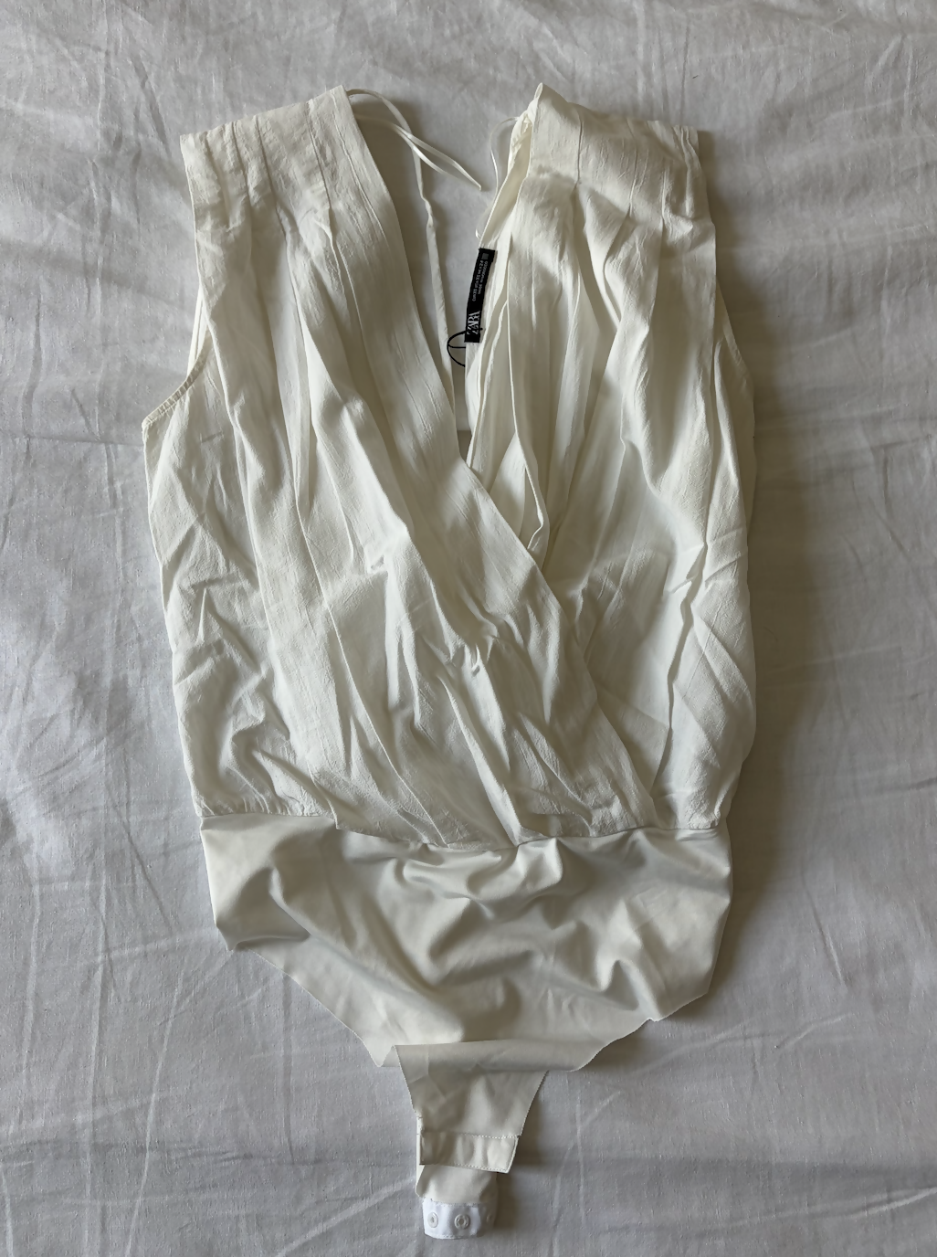 Zara White Bodysuit Top