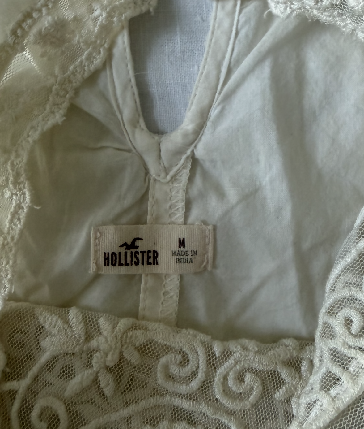 Hollister Embroidered Halter Top