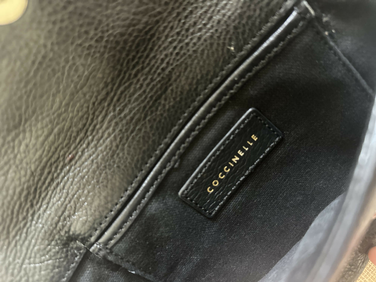Coccinelle leather crossbody bag black excellent condition
