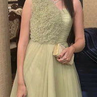 Green One-Shoulder Tulle Gown | Prom / Formal Dress