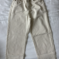 Zara Ecru Straight Leg Jeans