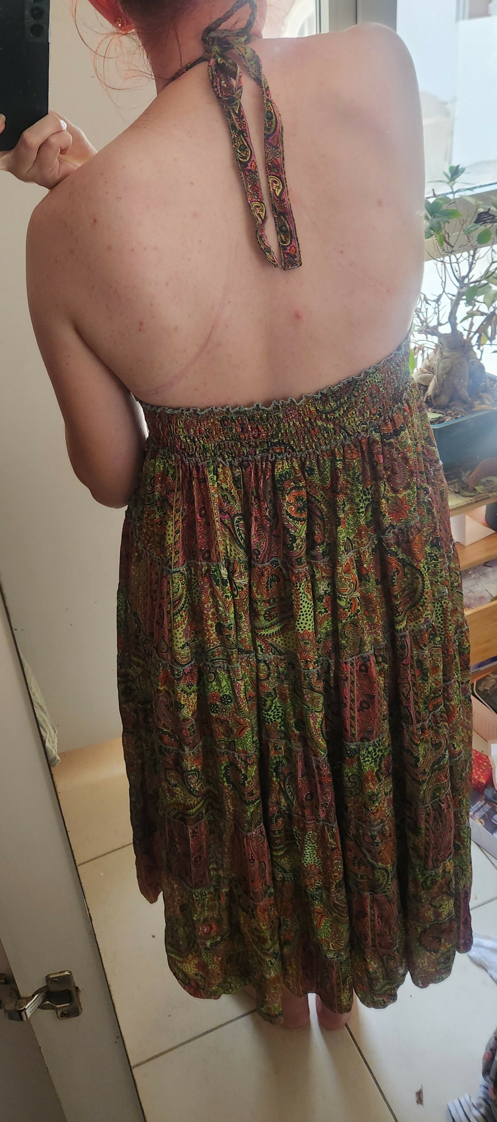 Multi Colored Pattern Summer Dress
