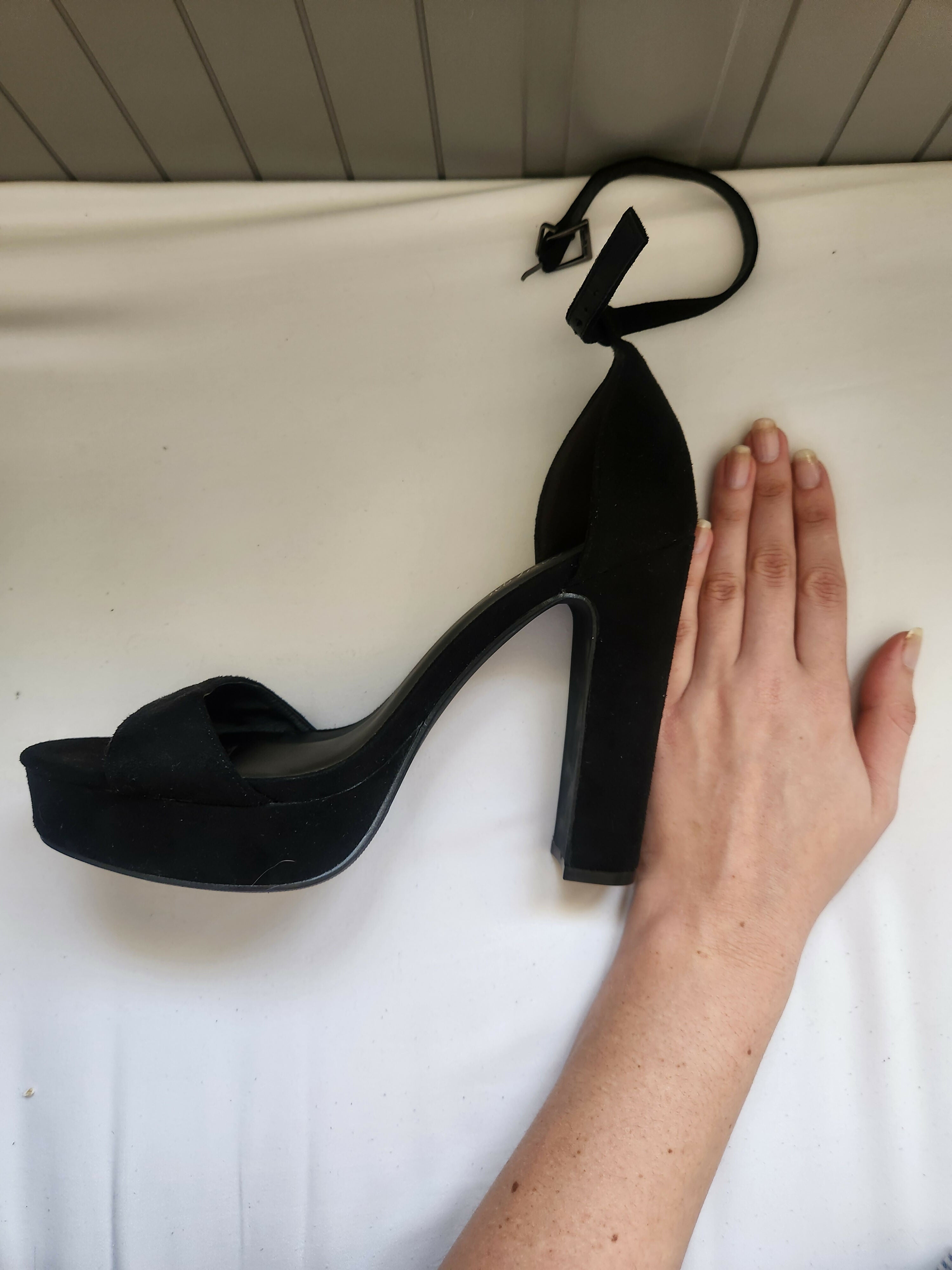 Nasty Gal Black Block Heels