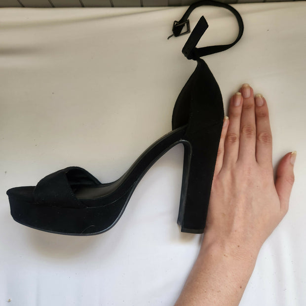 Nasty Gal Black Block Heels