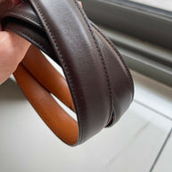 Ralph Lauren Duel Horse Head Buckle brown/silver belt