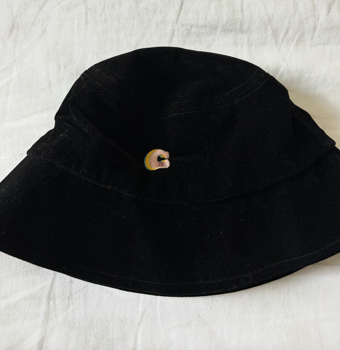 Black Velvet Bucket Hat