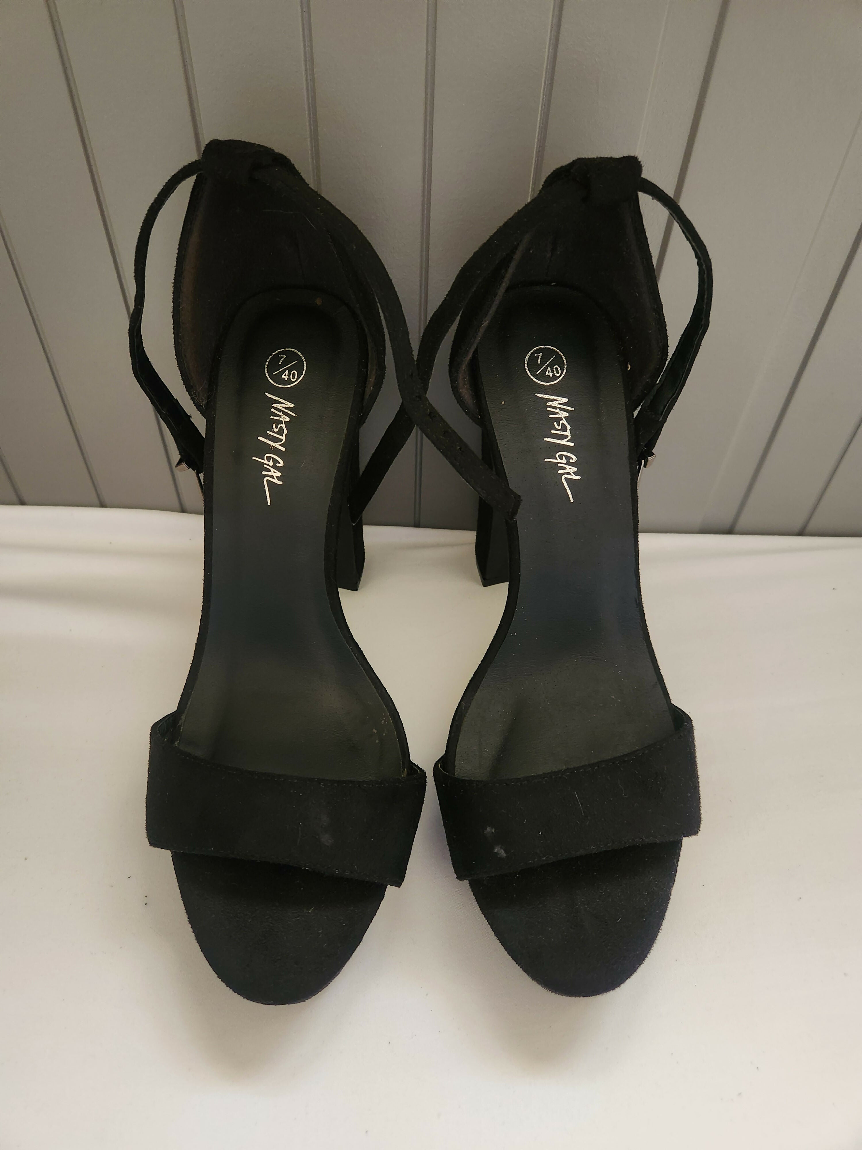 Nasty Gal Black Block Heels