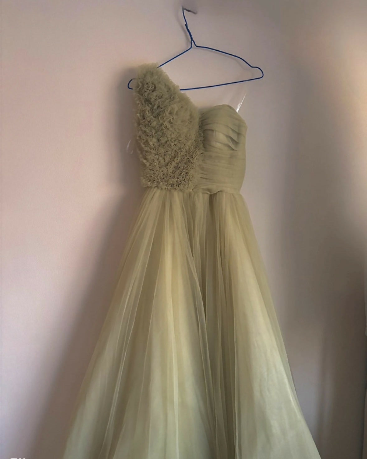 Green One-Shoulder Tulle Gown | Prom / Formal Dress