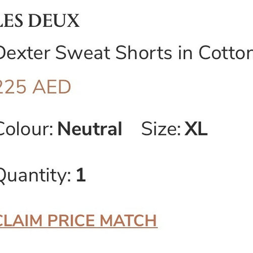Lea Deux - Dexter Sweat Shorts, cotton - XL