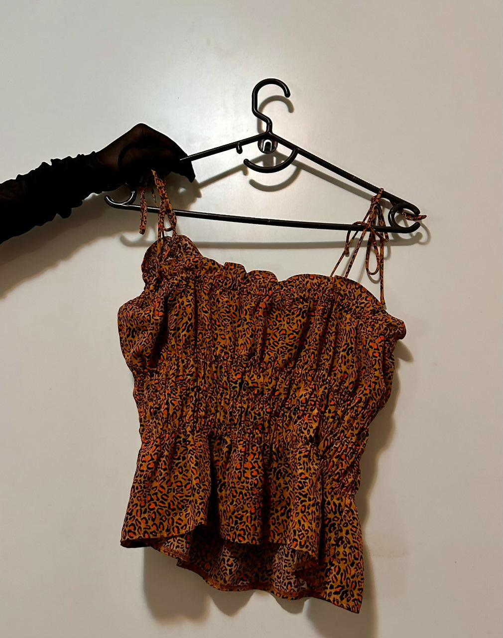 TopShop Sunset safari tie up top