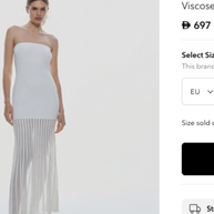 Karen Millen Pleated Midaxi Dress – Size S