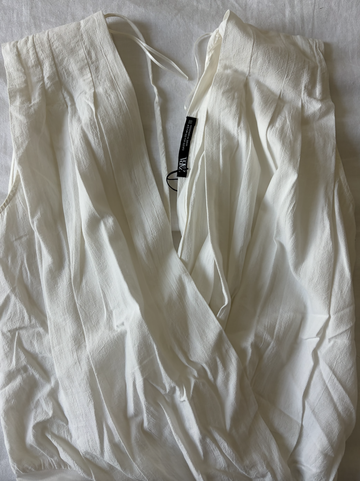 Zara White Bodysuit Top