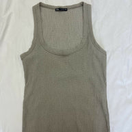 Zara Beige Ribbed Tank Top