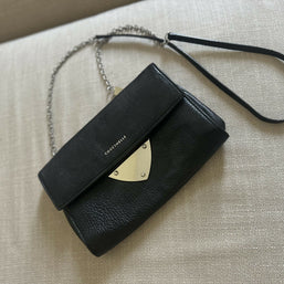Coccinelle leather crossbody bag black excellent condition