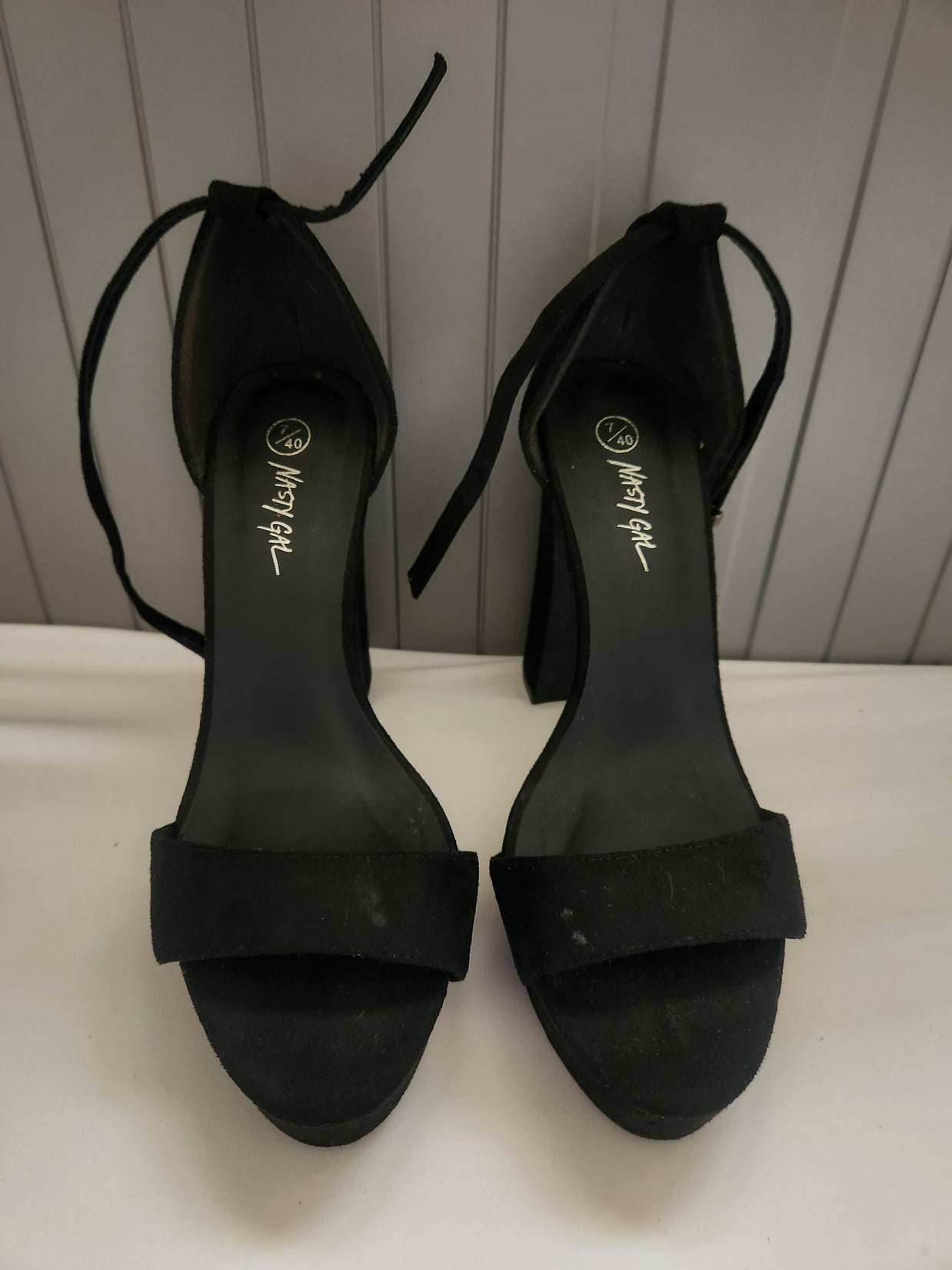 Nasty Gal Black Block Heels