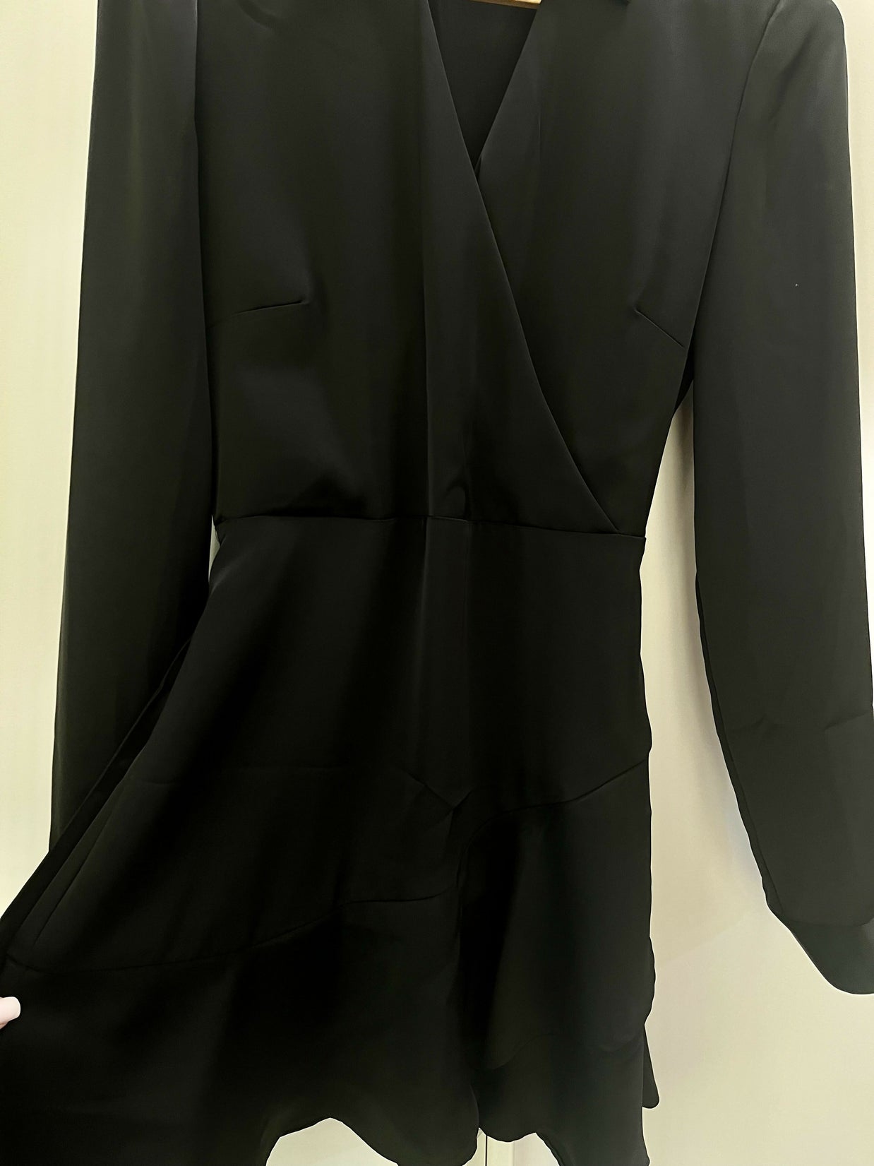 Stradivarius Black satin dress