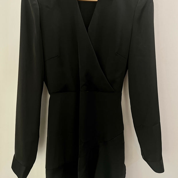 Stradivarius Black satin dress