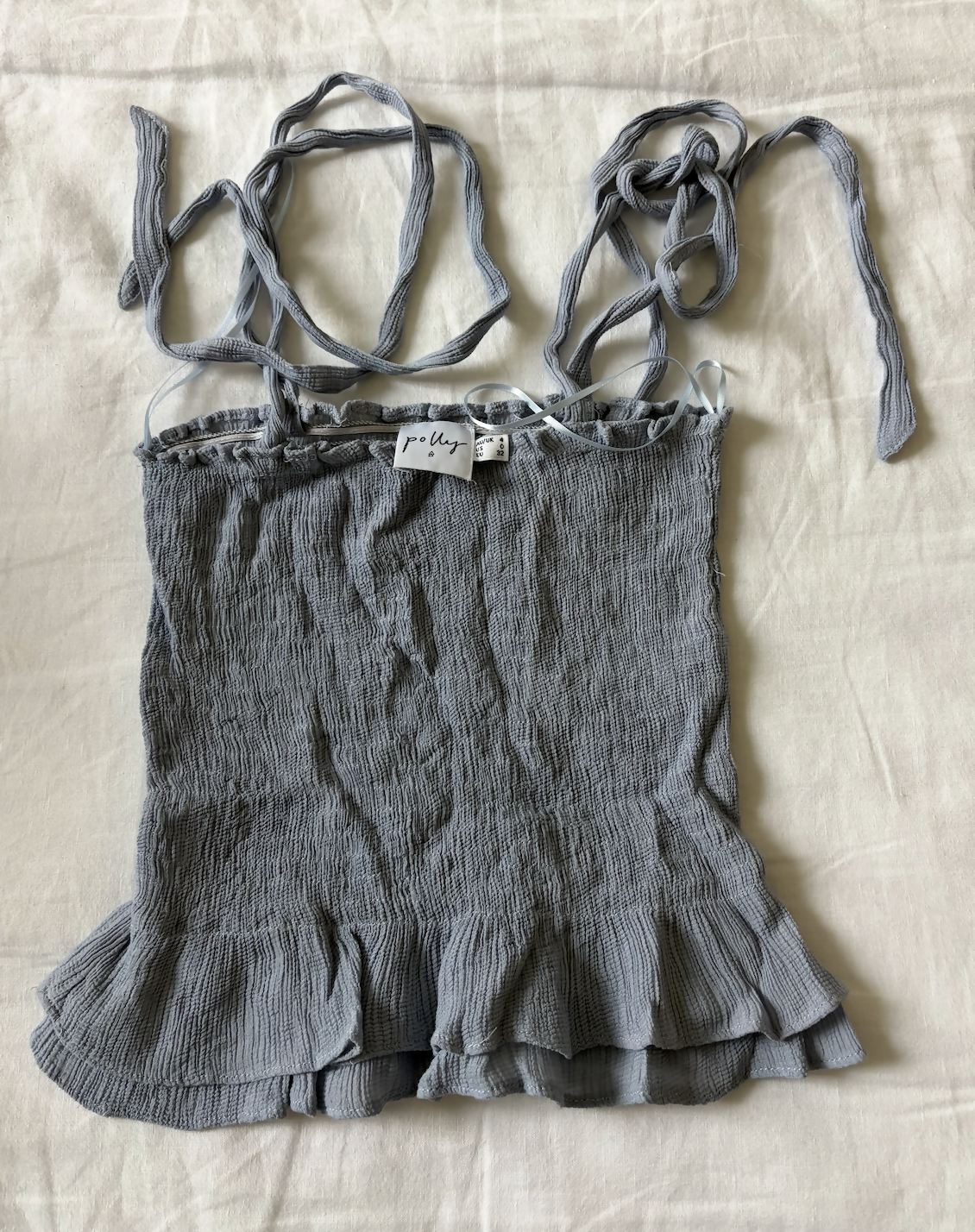 Princess Polly Ruffle Tie Shoulder Top