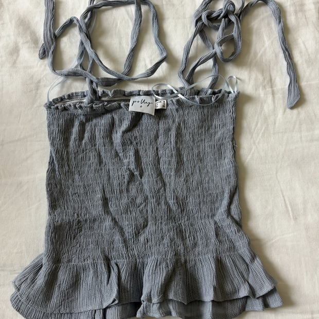 Princess Polly Ruffle Tie Shoulder Top