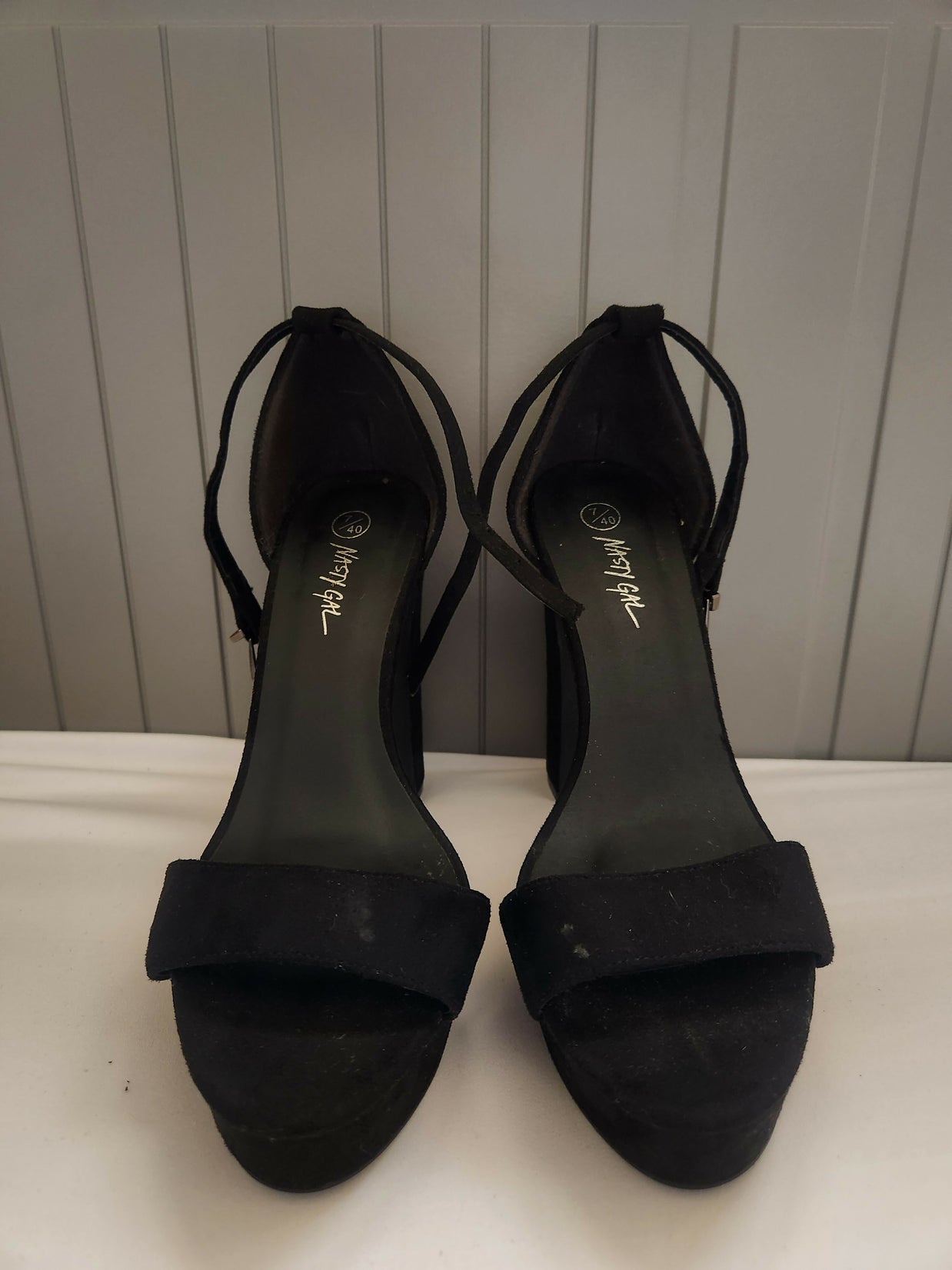 Nasty Gal Black Block Heels