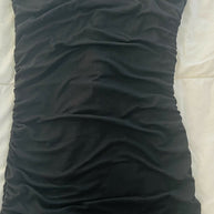 Shein Black scrunch halter dress