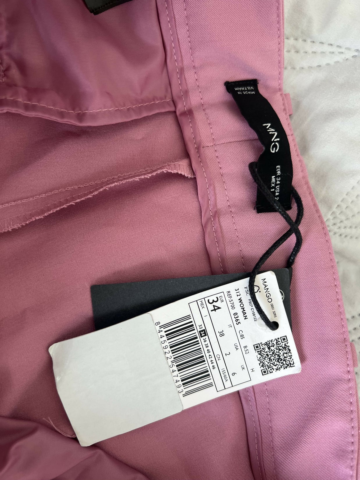 Mango Women pants pink, 34