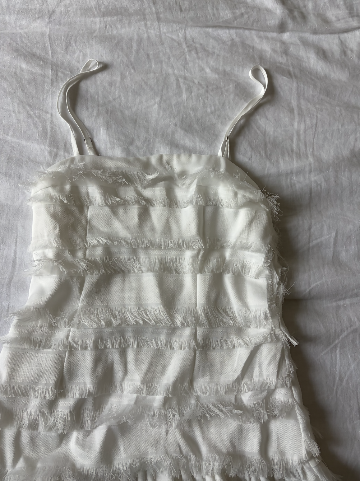 Princess Polly White Ruffled Mini Dress