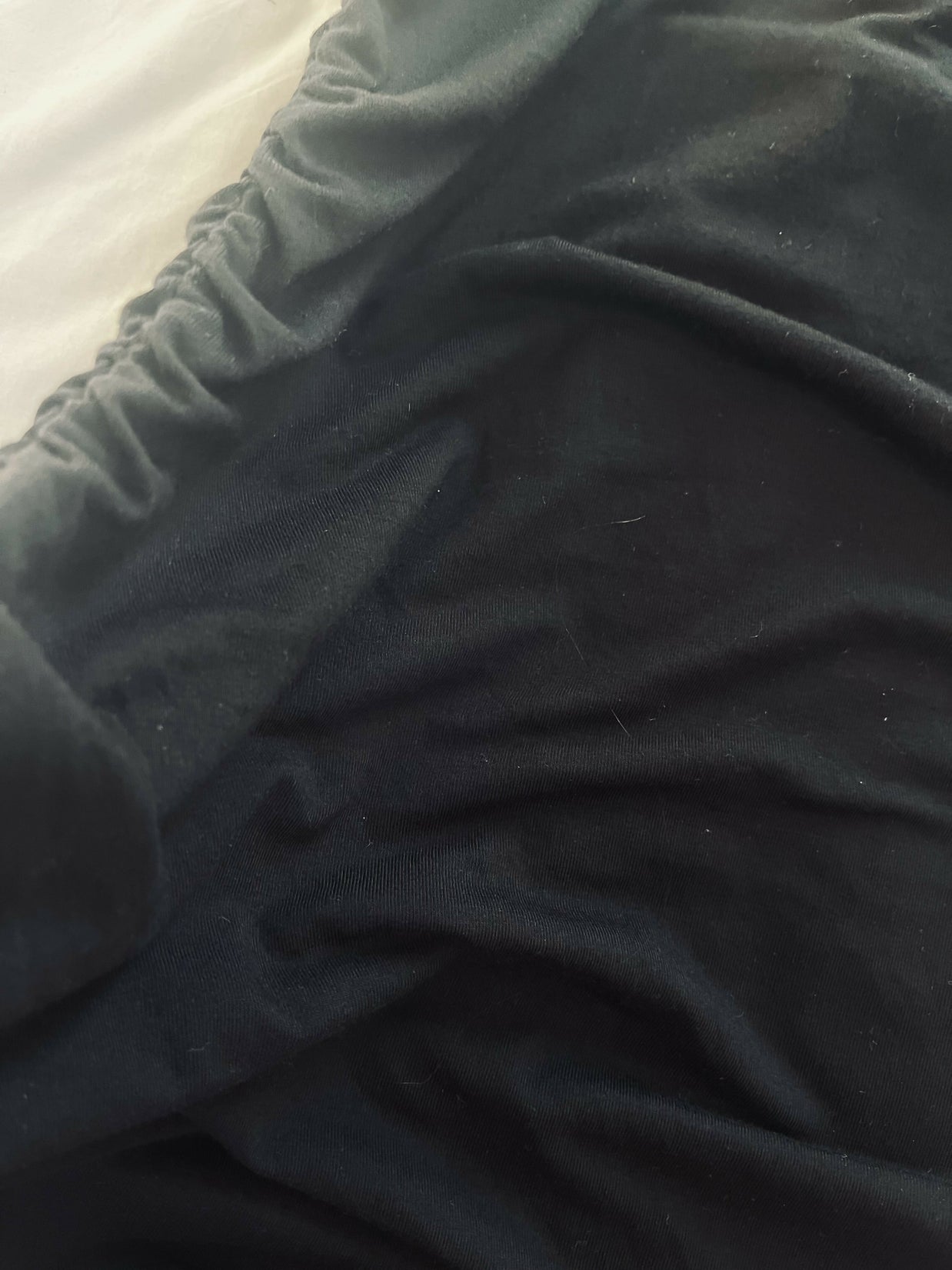 Shein Black scrunch halter dress