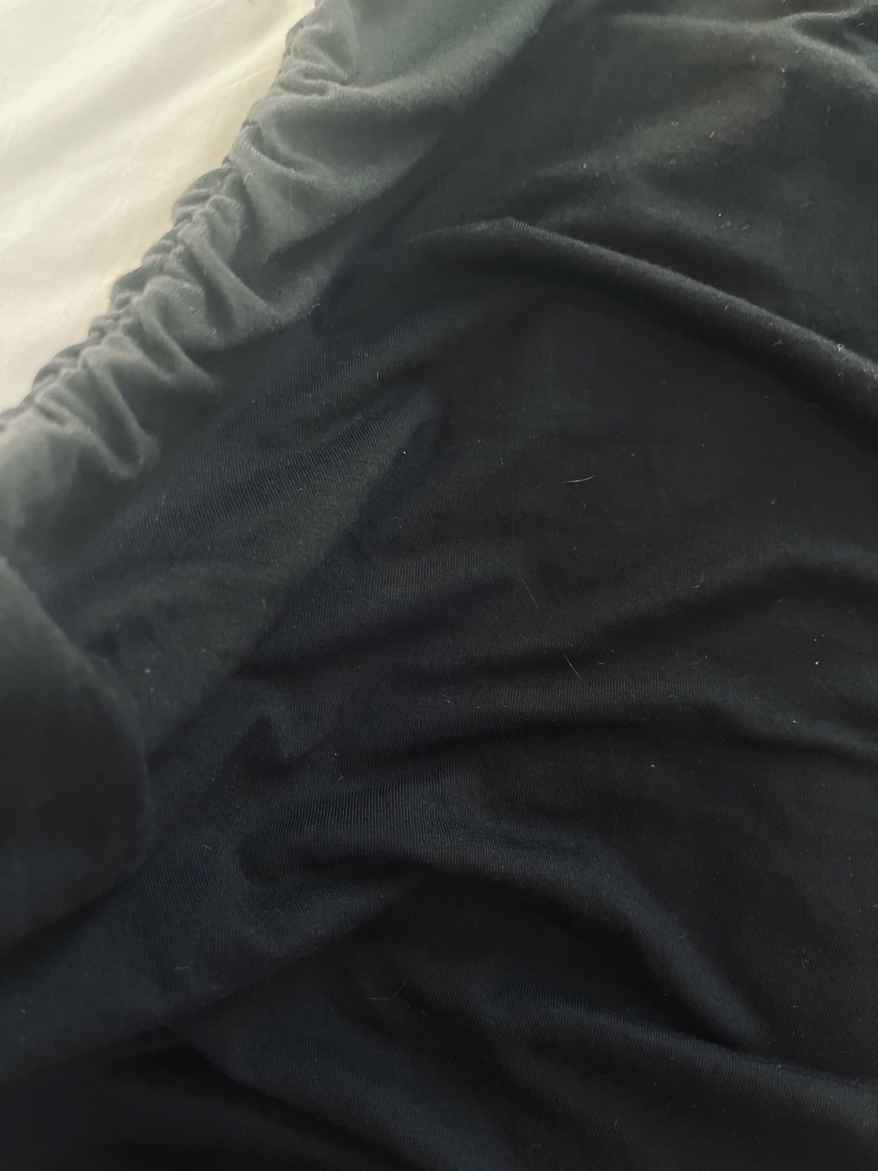 Shein Black scrunch halter dress