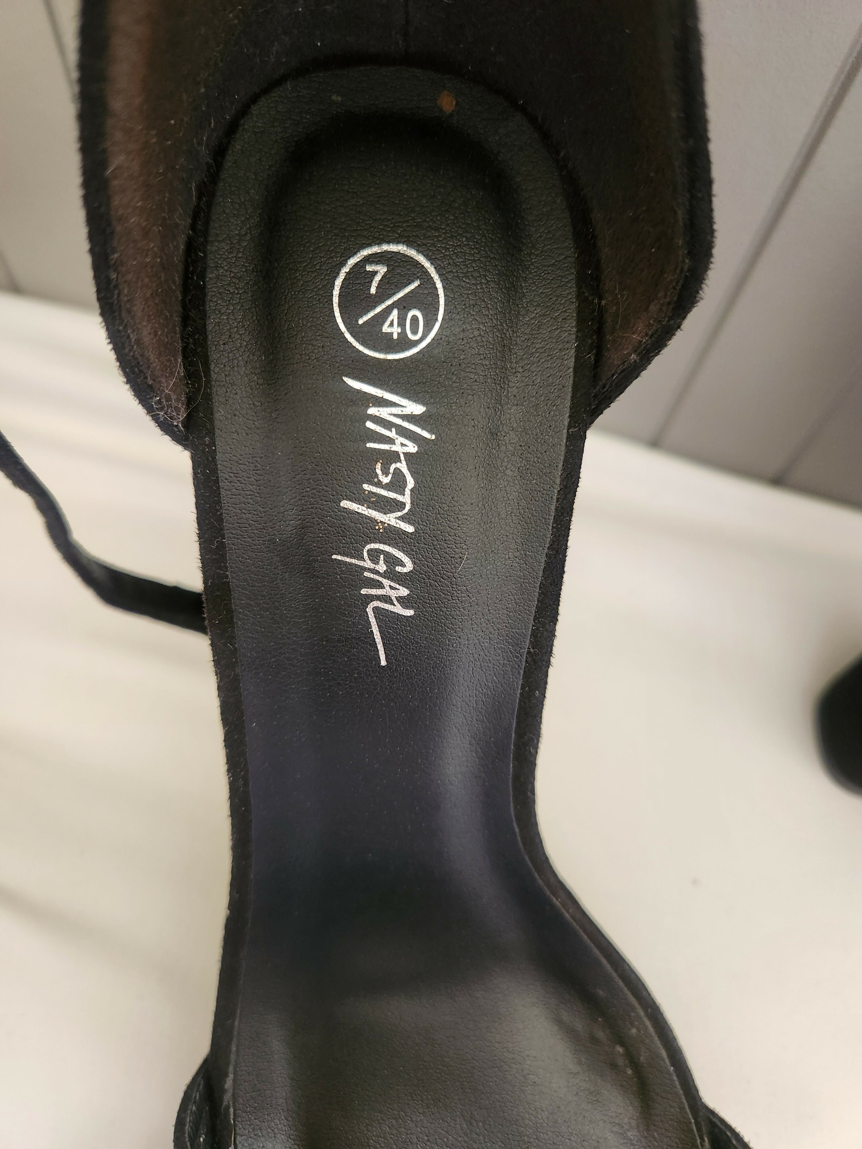 Nasty Gal Black Block Heels