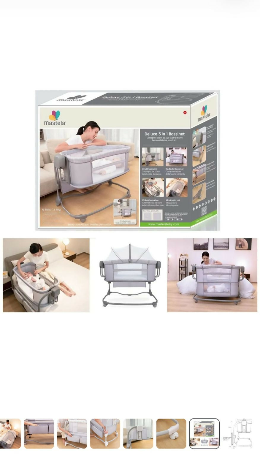 Mastela automatic baby swing craddle/cot