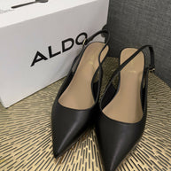 NWB/Unworn: ALDO Carabedar Black Leather Pumps