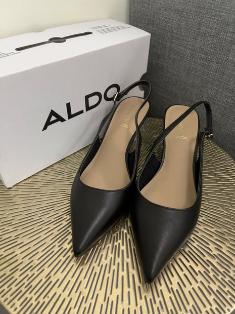 NWB/Unworn: ALDO Carabedar Black Leather Pumps