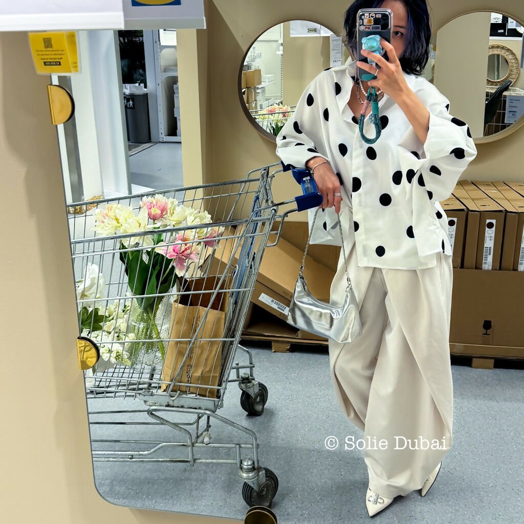 🖤 Polka Dot Batwing Shirt – Chic & Edgy Style 🖤