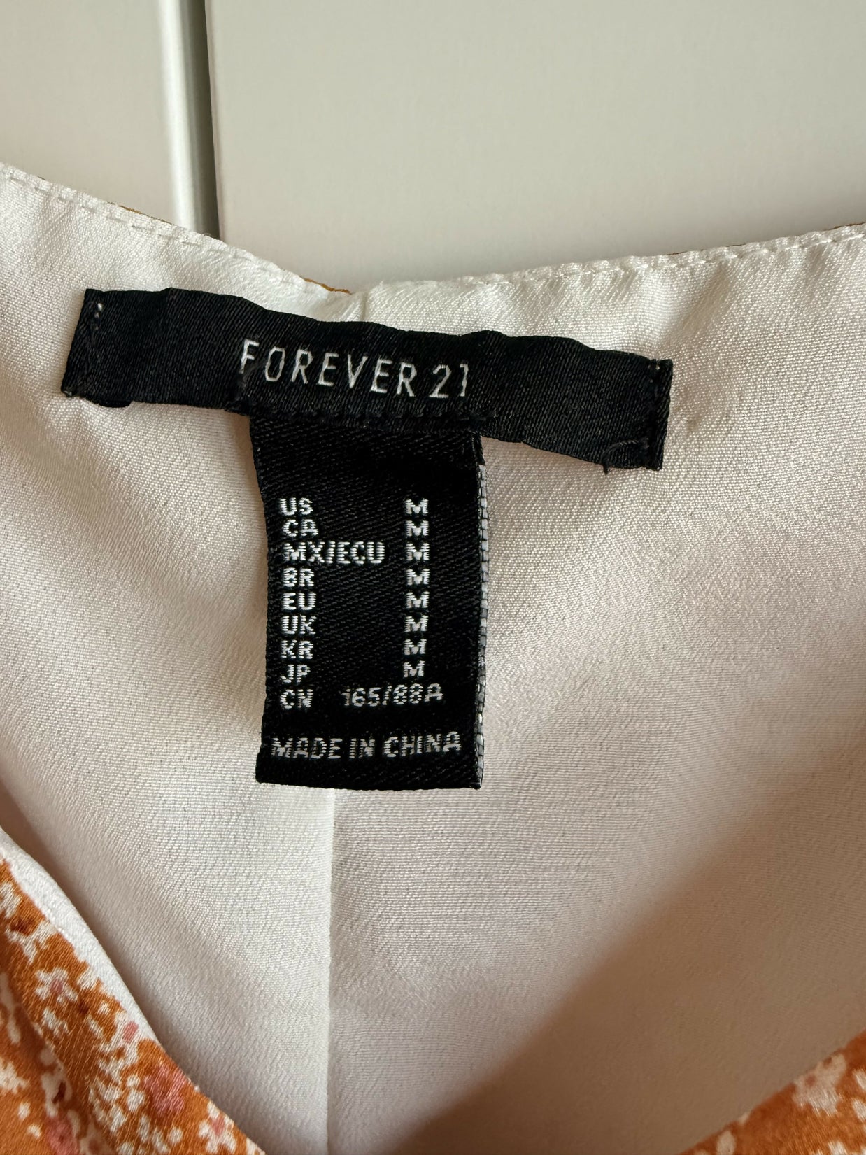 Forever 21 Rust Boho Ruffle Dress – Size M