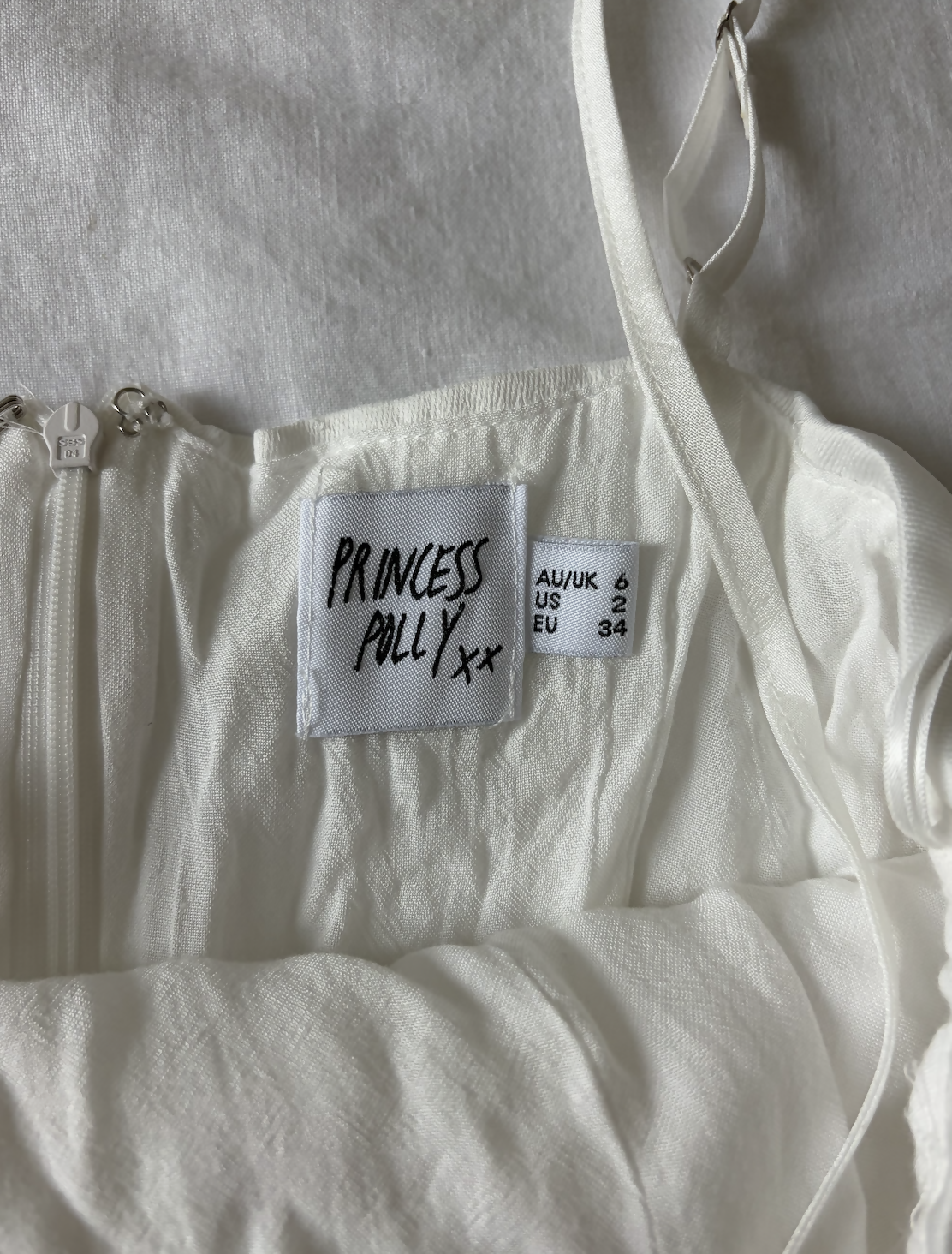 Princess Polly White Ruffled Mini Dress